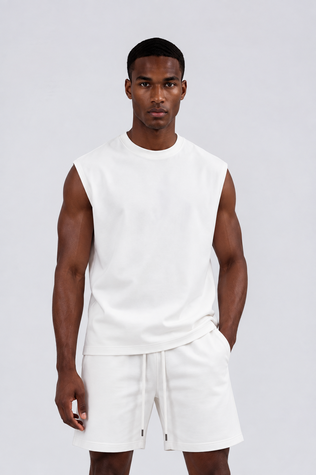 HEAVYWEIGHT COTTON RELAX SET – WHITE