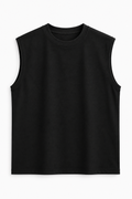 HEAVYWEIGHT COTTON RELAX TANK – BLACK