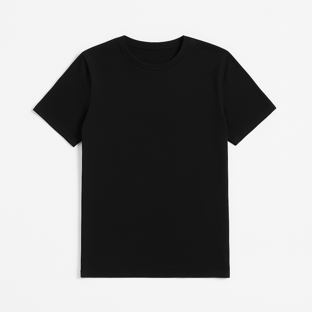 T-SHIRT COL ROND ESSENTIEL NOIRT
