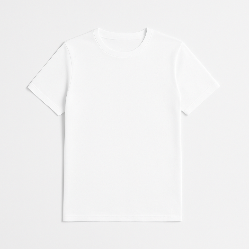 T-SHIRT COL ROND ESSENTIEL BLANC