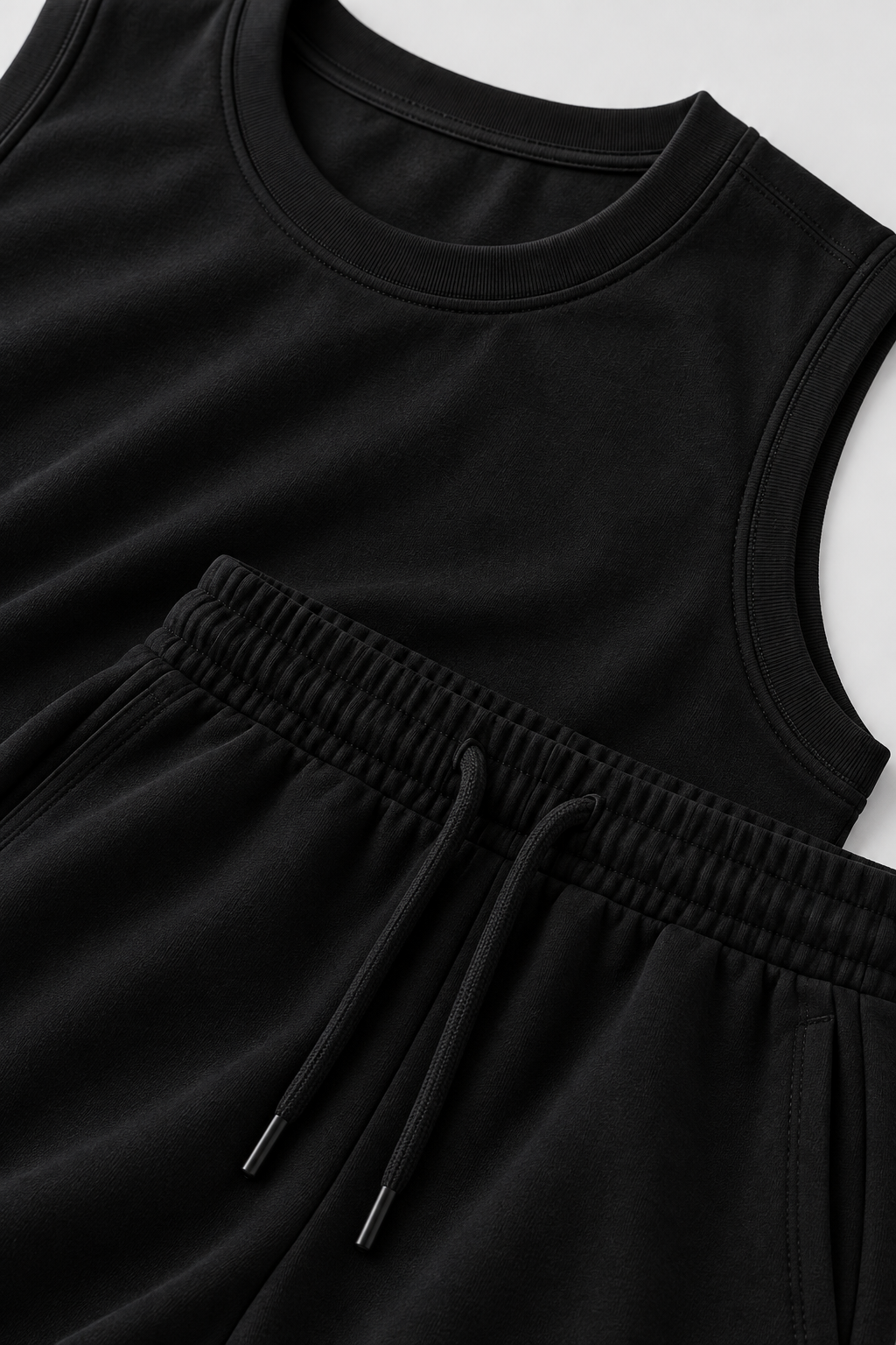 HEAVYWEIGHT COTTON RELAX SET – BLACK
