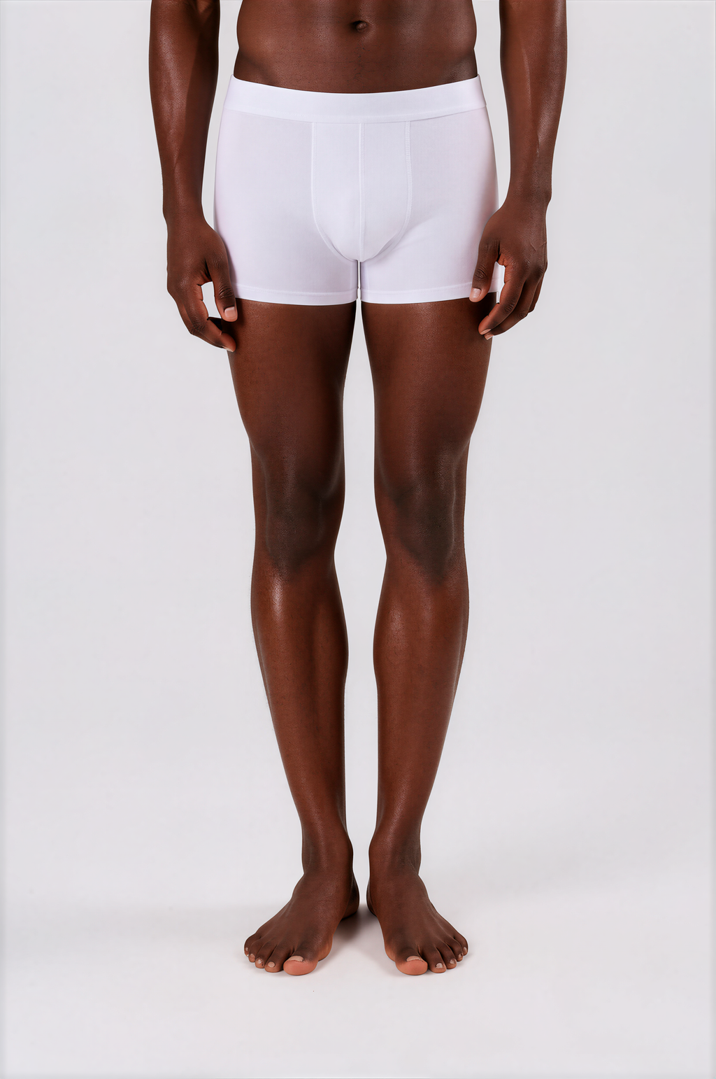 MID-LENGTH BOXER BRIEFS - WHITE | 3-PACK