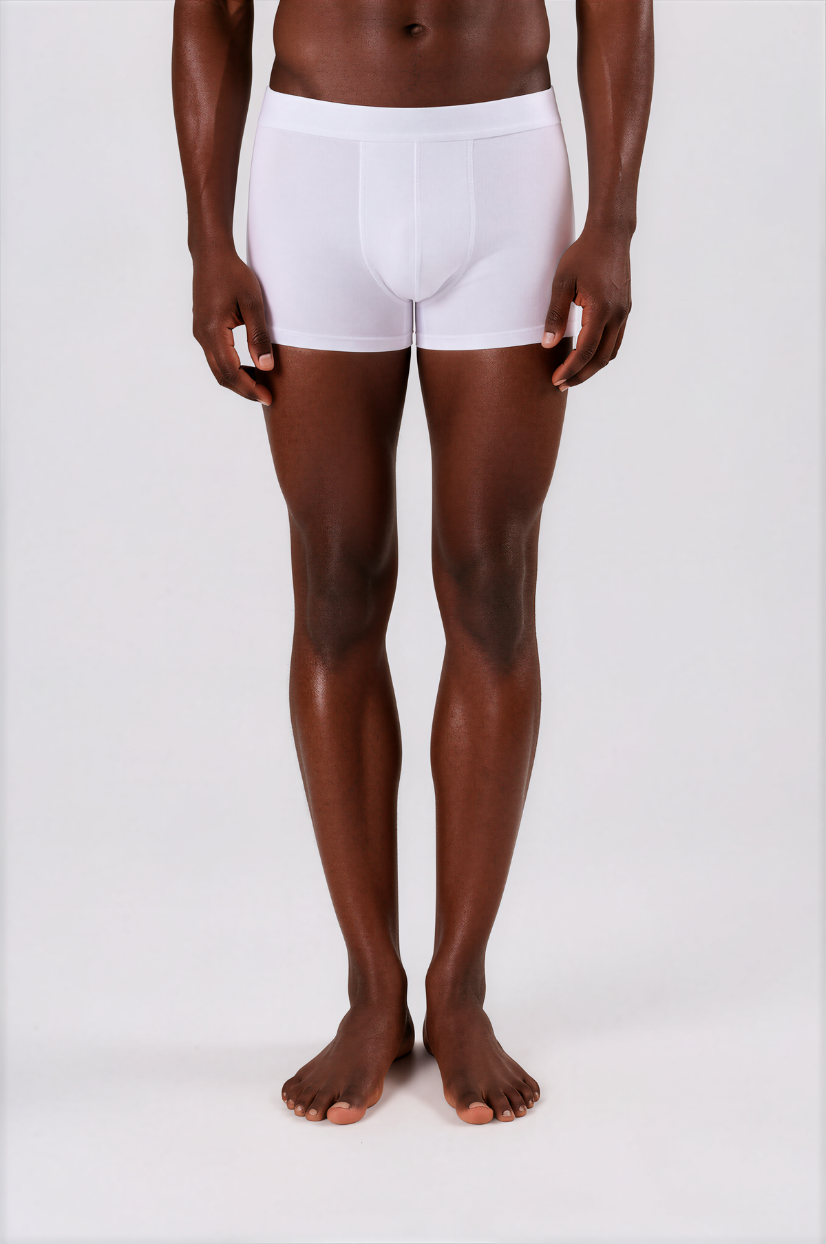 MID-LENGTH BOXER BRIEFS - WHITE | 3-PACK