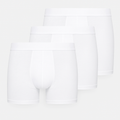 LOT DE 3 BOXERS BLANCS MI-LONGS