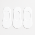 LOT DE 3 PAIRES DE CHAUSSETTES BLANCHES NON VISIBLES