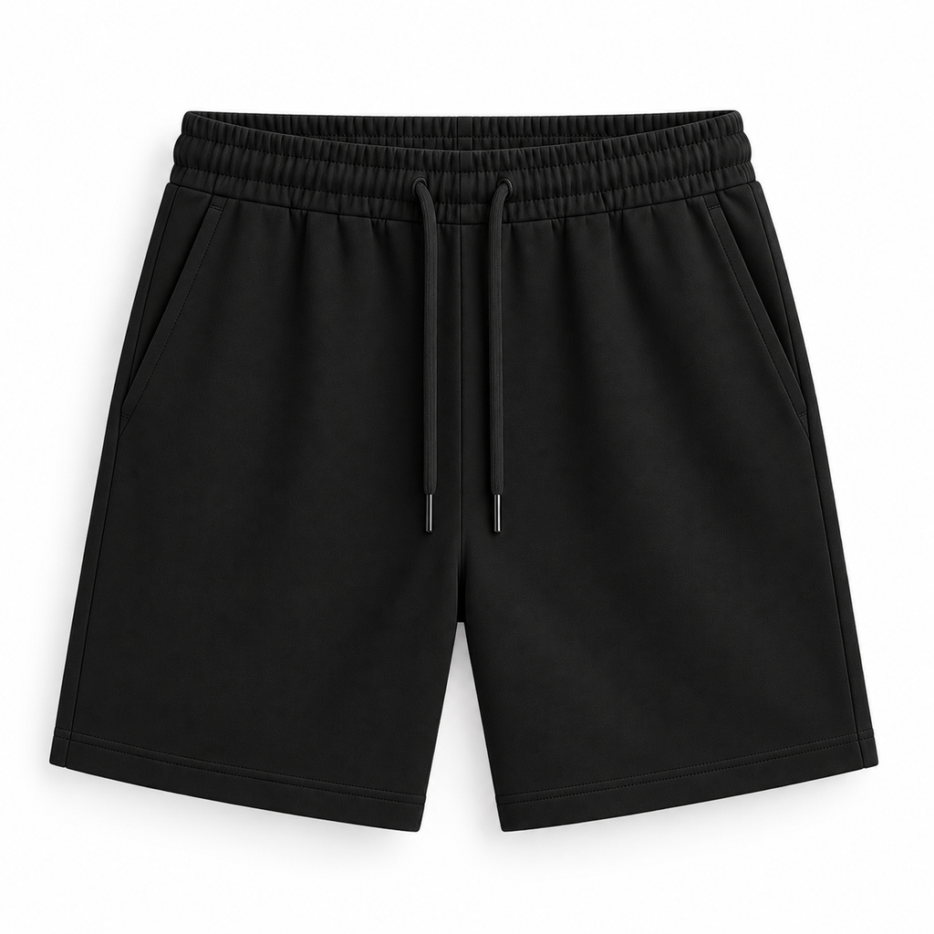 HEAVYWEIGHT COTTON RELAX SHORT – BLACK