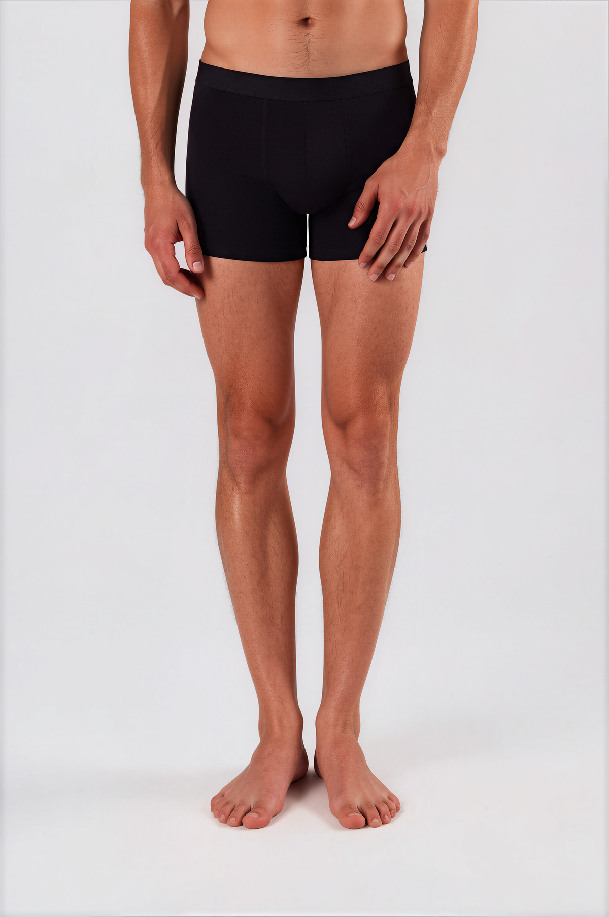 MID-LENGTH BOXER BRIEFS - BLACK | 3-PACK