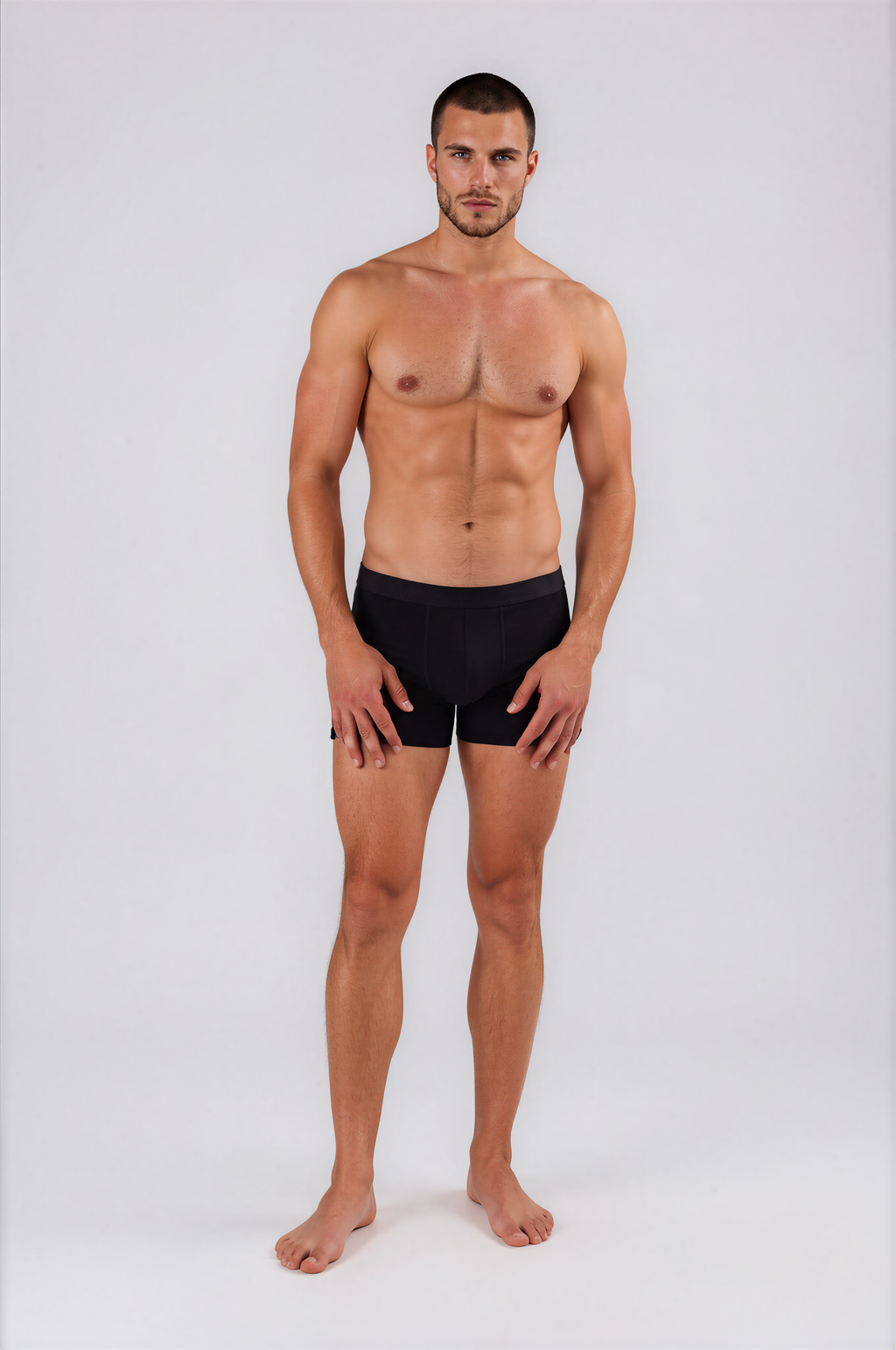 MID-LENGTH BOXER BRIEFS - BLACK | 3-PACK