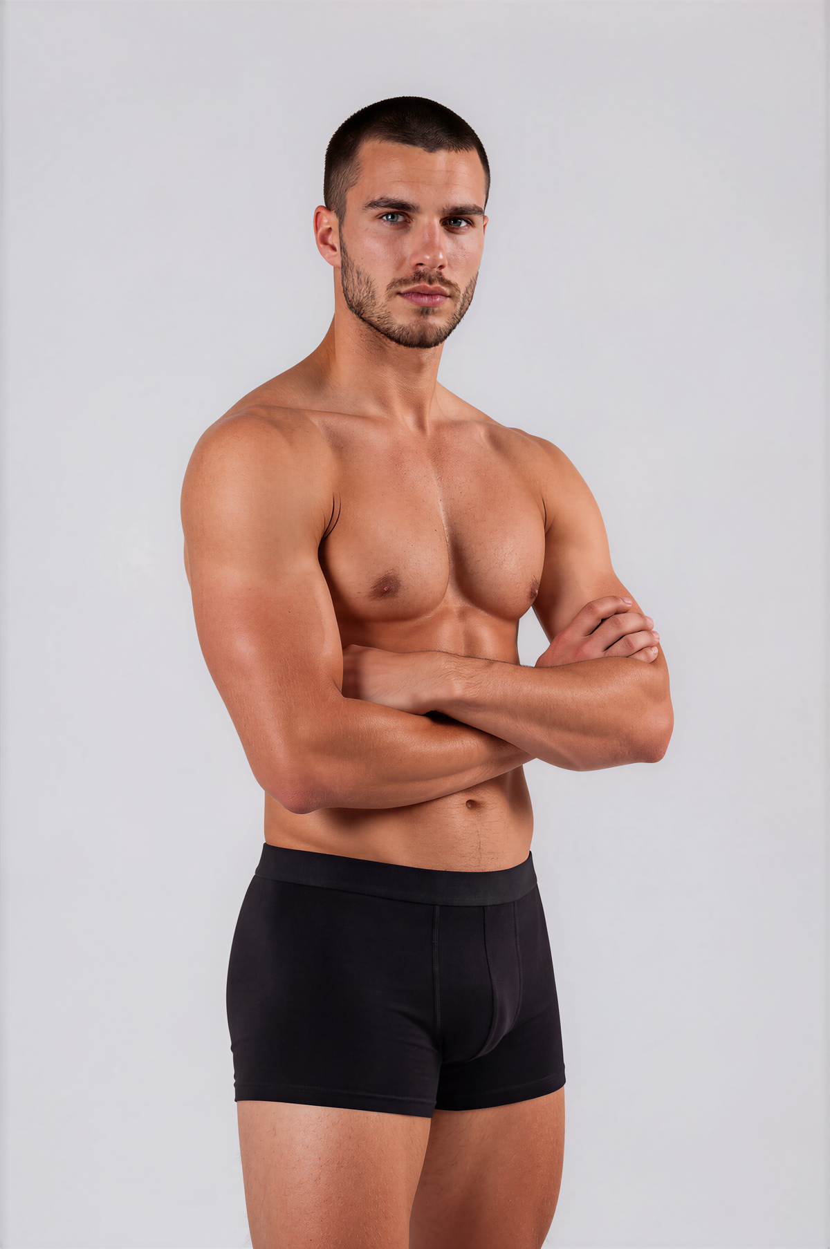 MID-LENGTH BOXER BRIEFS - BLACK | 3-PACK