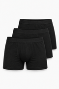 MID-LENGTH BOXER BRIEFS - BLACK | 3-PACK