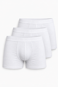 MID-LENGTH BOXER BRIEFS - WHITE | 3-PACK