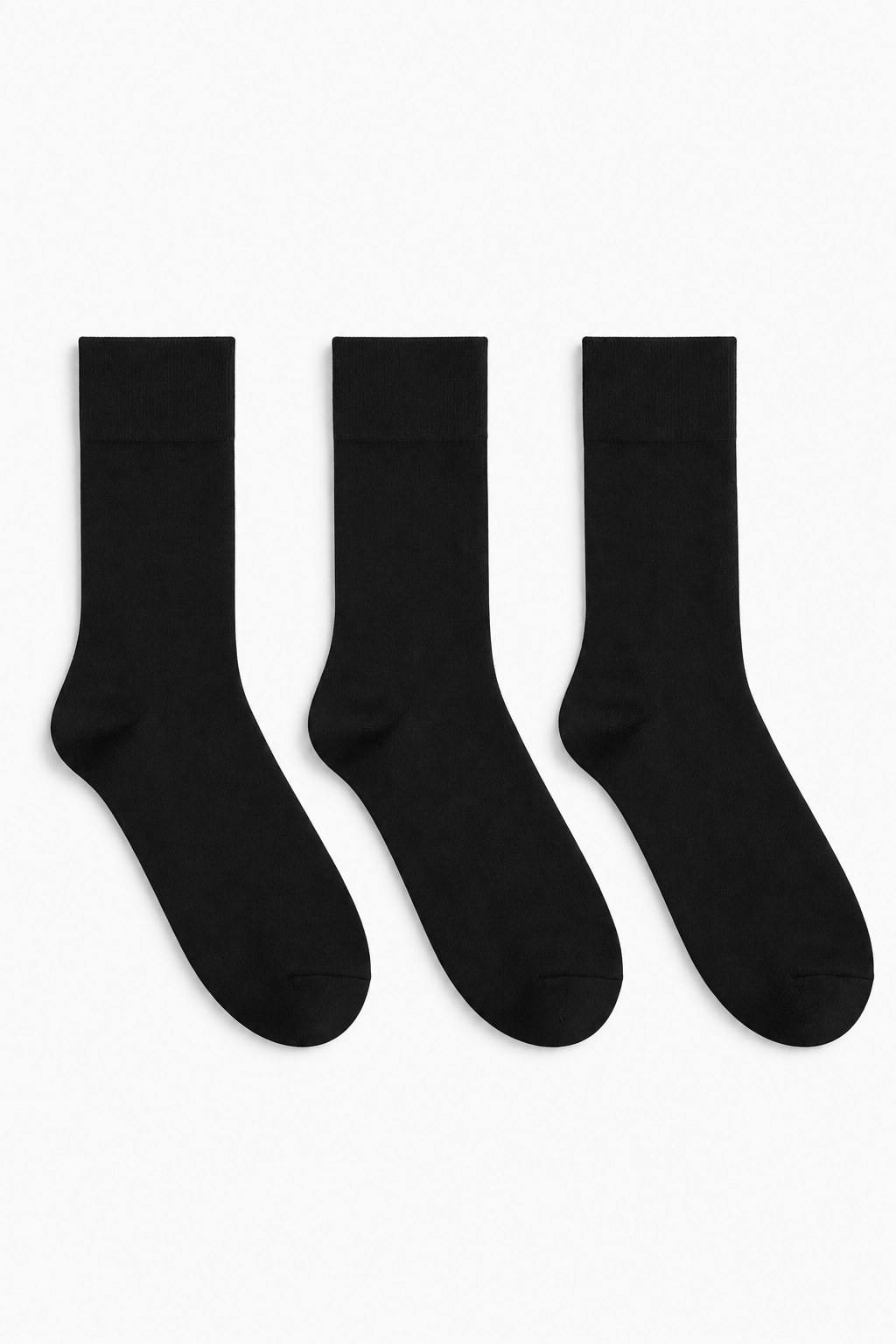 MID-CALF SOCKS - BLACK | 3-PACK