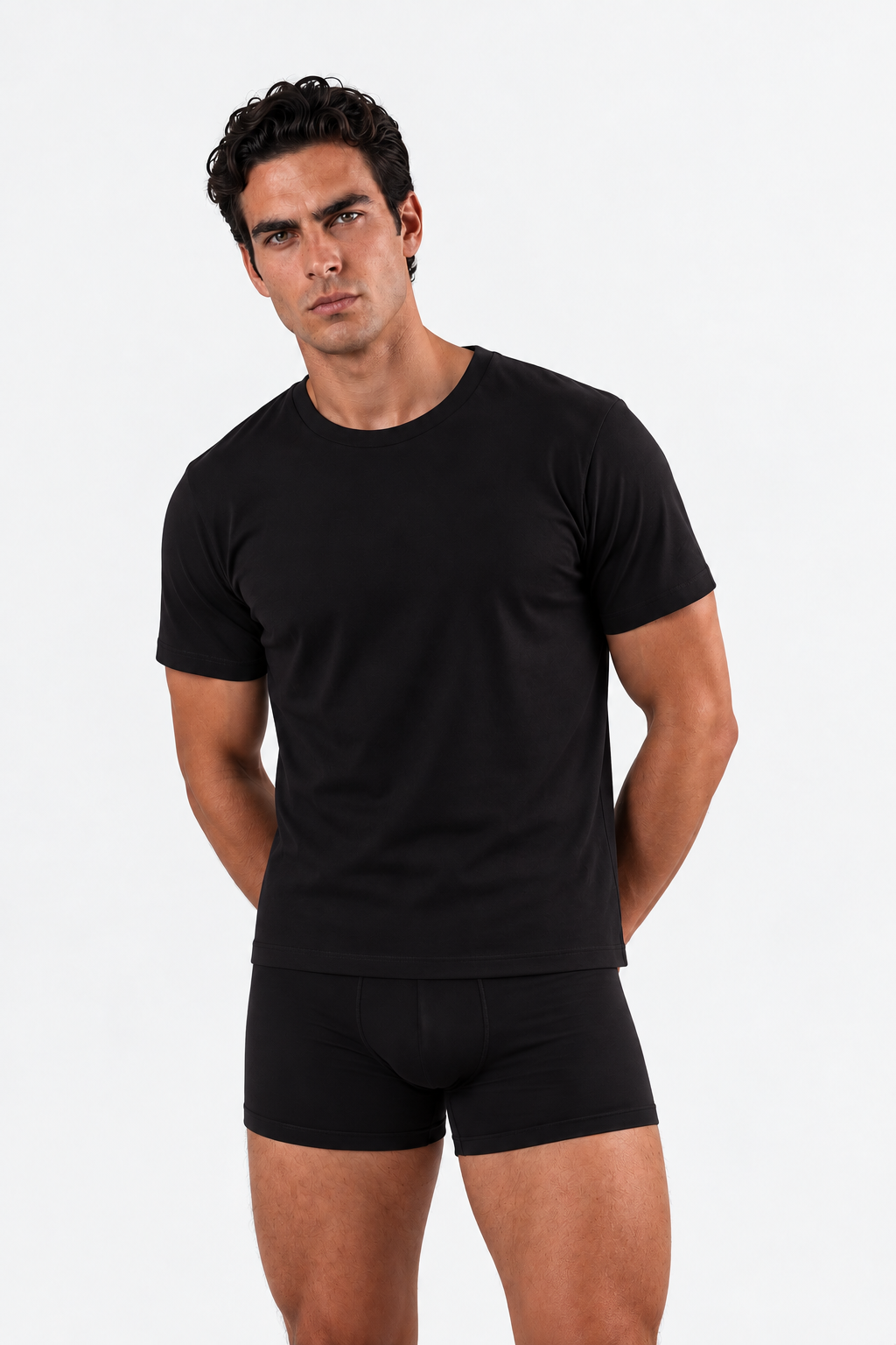BASE LAYER T-SHIRT – BLACK | 3-PACK