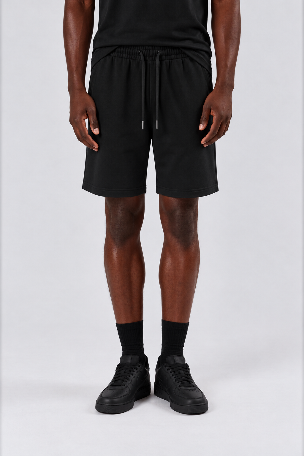 HEAVYWEIGHT COTTON RELAX SHORT – BLACK