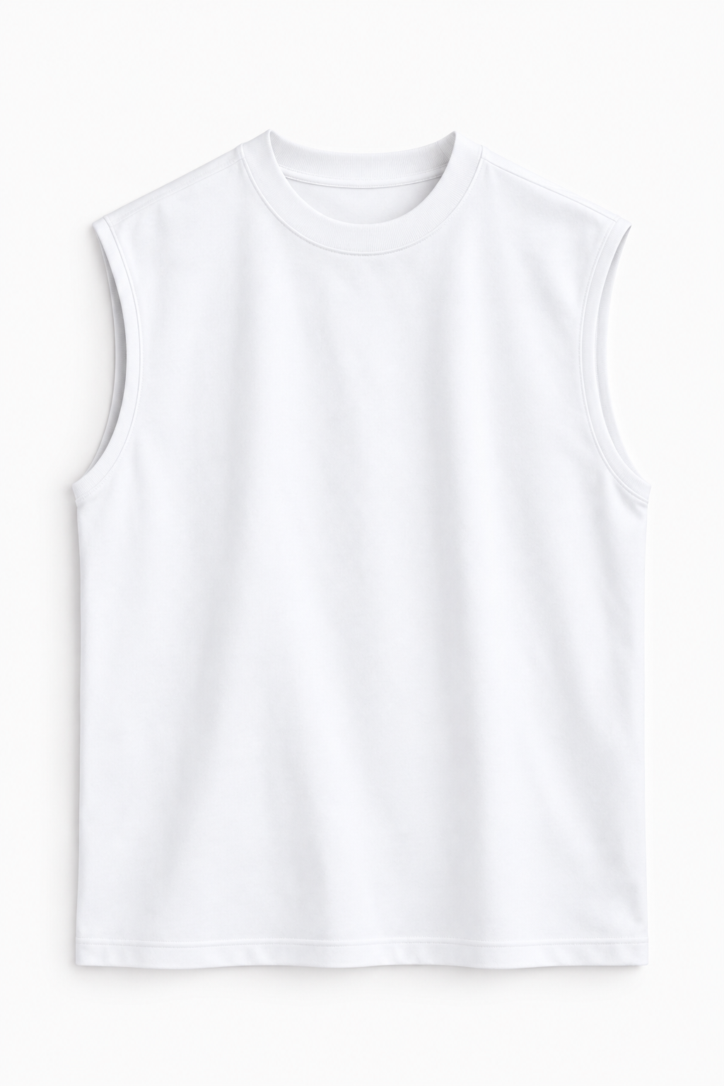 HEAVYWEIGHT COTTON RELAX TANK – WHITE
