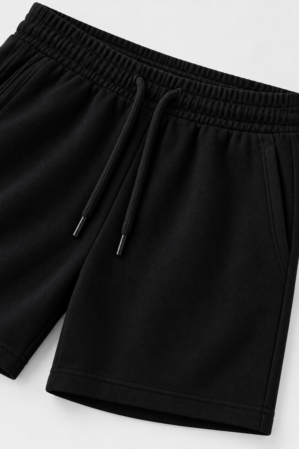 HEAVYWEIGHT COTTON RELAX SHORT – BLACK