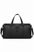 BUCKLE WEEKENDER BAG - BLACK