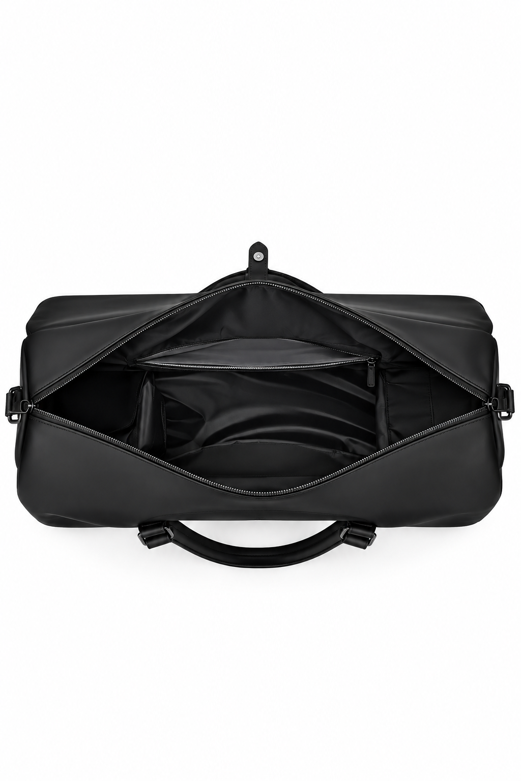 BUCKLE WEEKENDER BAG - BLACK