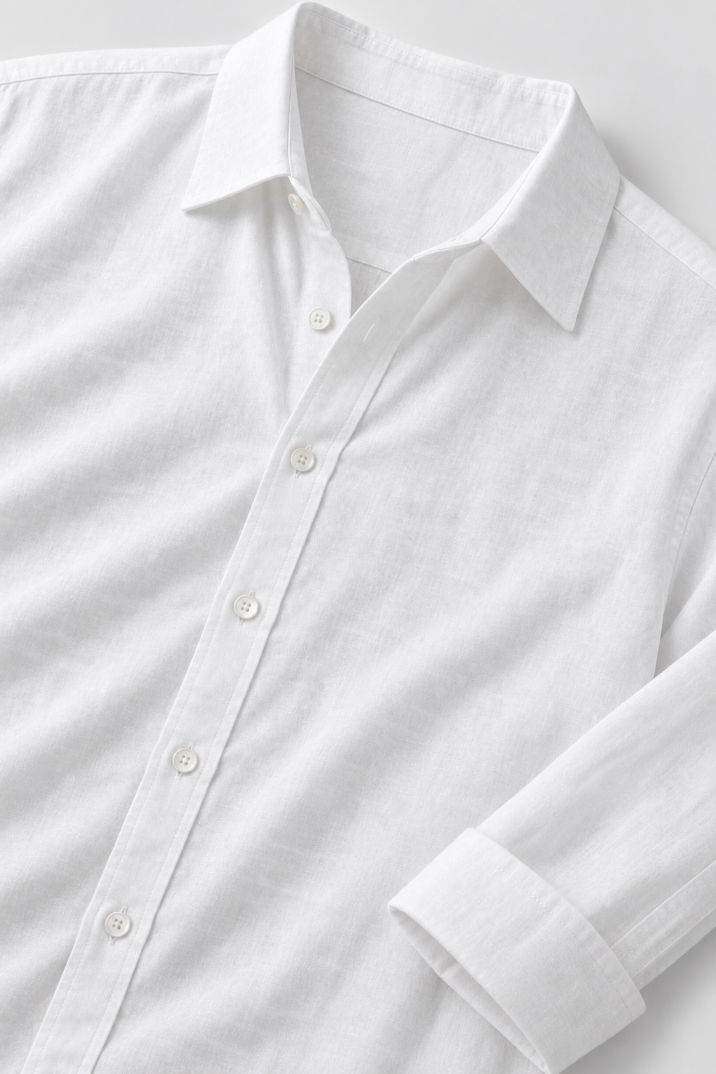 LOOSE-FITTING LINEN SHIRT - WHITE