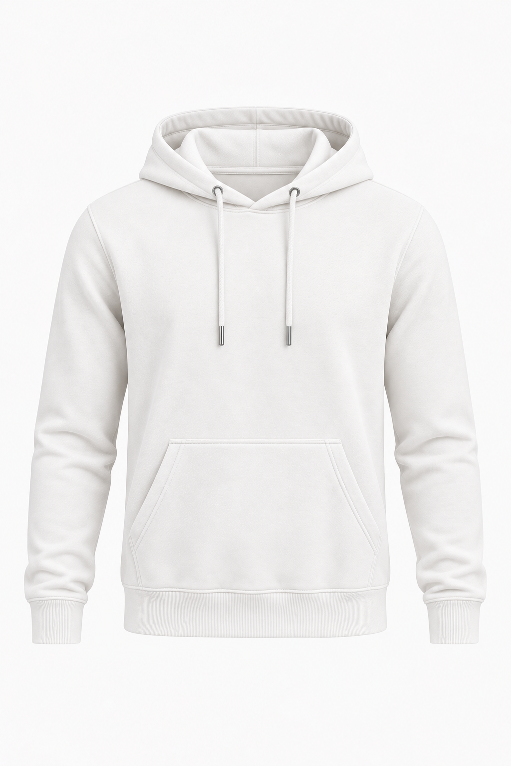 ESSENTIAL COTTON HOODIE - BLANC