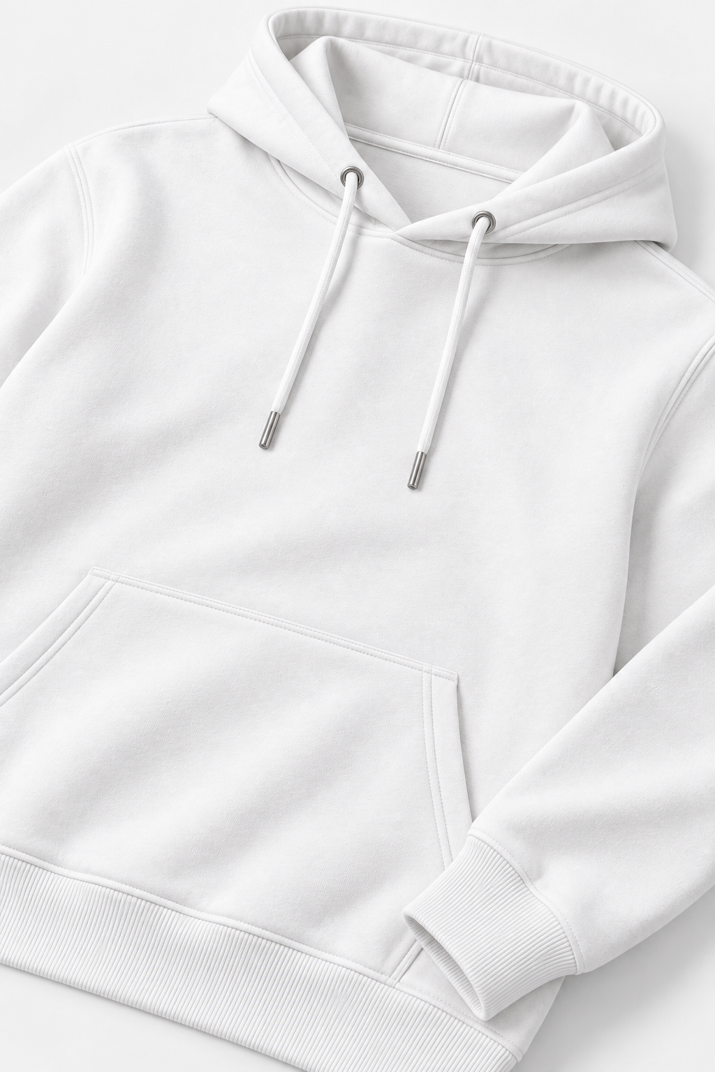 ESSENTIAL COTTON HOODIE - BLANC