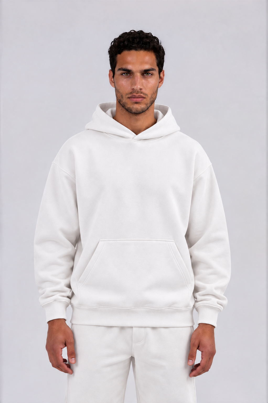 HEAVYWEIGHT STREETWEAR HOODIE - WHITE