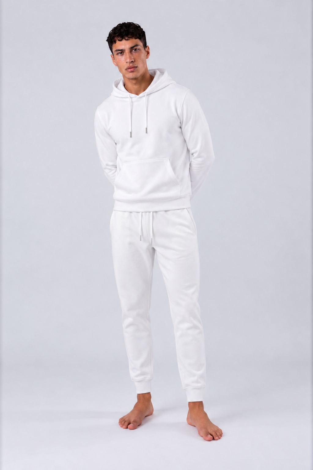 ESSENTIAL COTTON HOODIE - BLANC