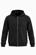 HOODED JACKET - BLACK