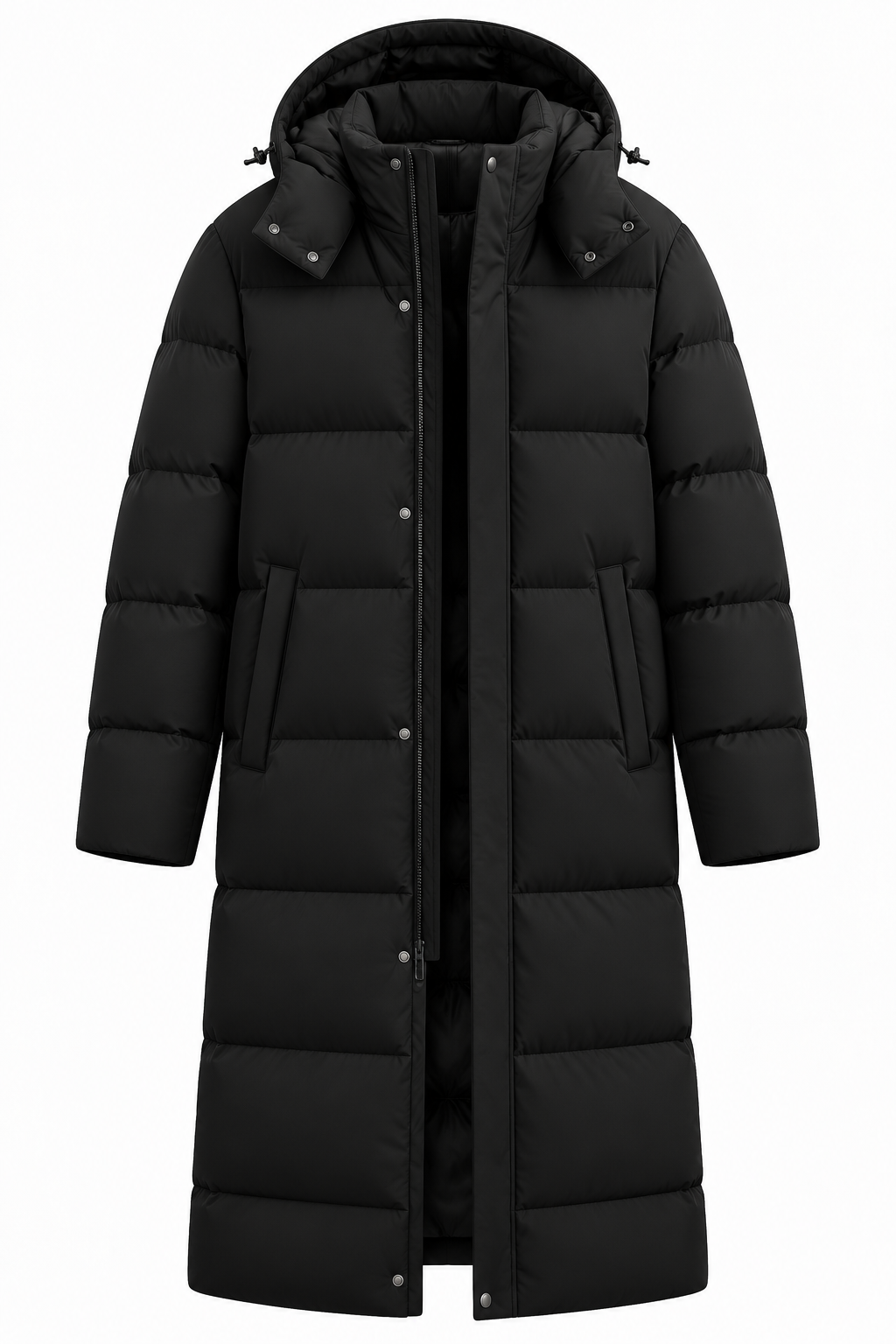 LONG PARKA - BLACK