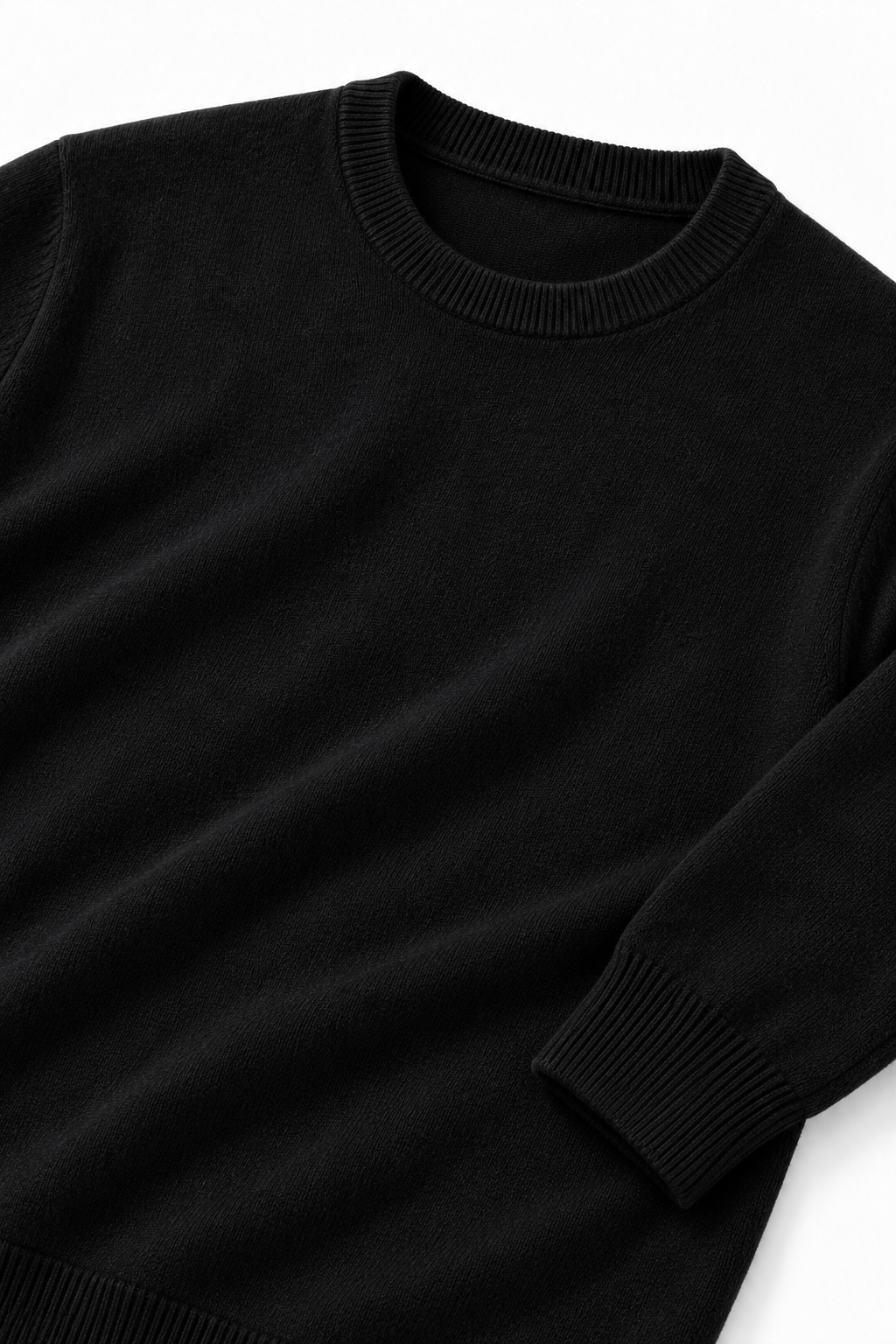 WOOL CREWNECK - BLACK