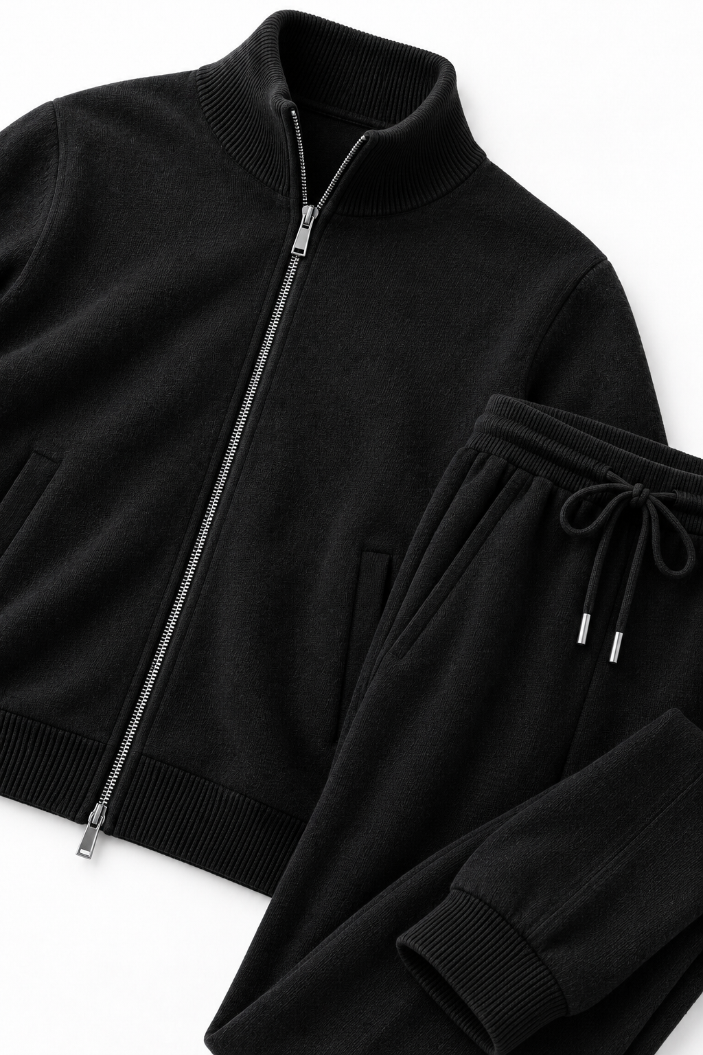 MERINO KNIT SET - BLACK