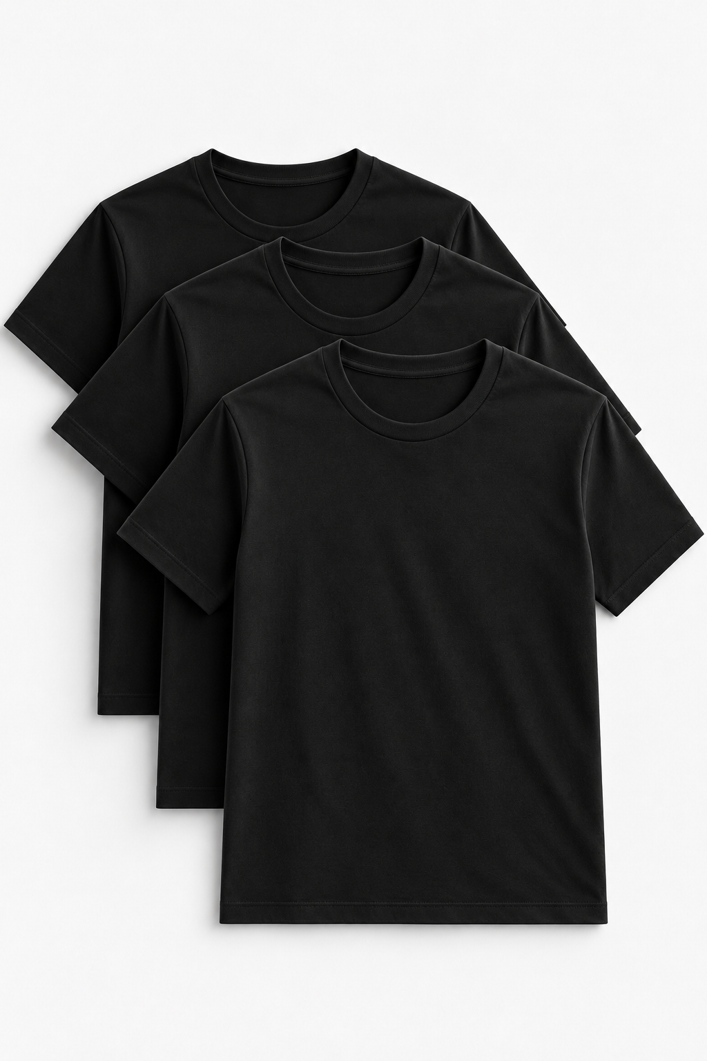 BASE LAYER T-SHIRT – BLACK | 3-PACK
