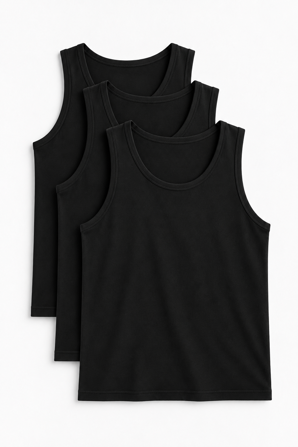 BASE LAYER TANK TOP – BLACK | 3-PACK