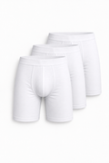 LONG BOXER BRIEFS - WHITE | 3-PACK