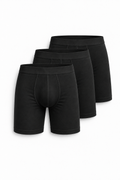 LONG BOXER BRIEFS - BLACK | 3-PACK