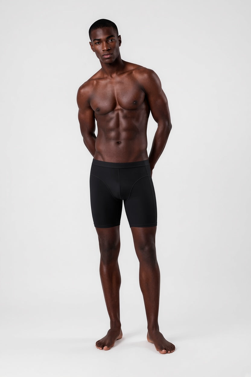 LONG BOXER BRIEFS - BLACK | 3-PACK