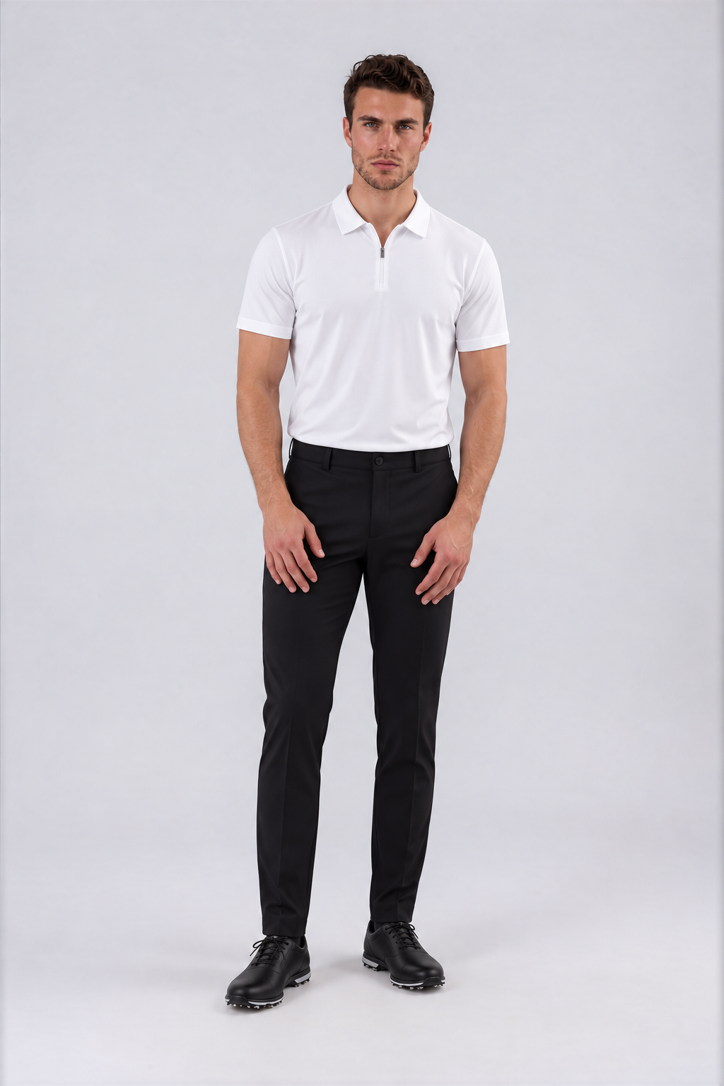 ZIP POLO – WHITE