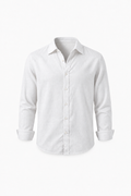 LOOSE-FITTING LINEN SHIRT - WHITE